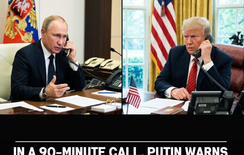 In a 90-Minute Call, Putin Warns Trump About the Disastrous Effects of the Iran War