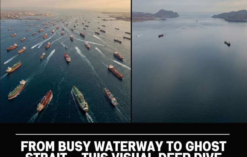 From Busy Waterway to Ghost Strait — This Visual Deep Dive Shows Exactly How Hormuz Traffic Collapsed