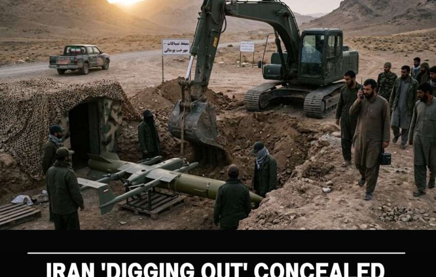 Iran ‘Digging Out’ Concealed Missiles, Drones During Ceasefire as Trump Rejects Peace Offer