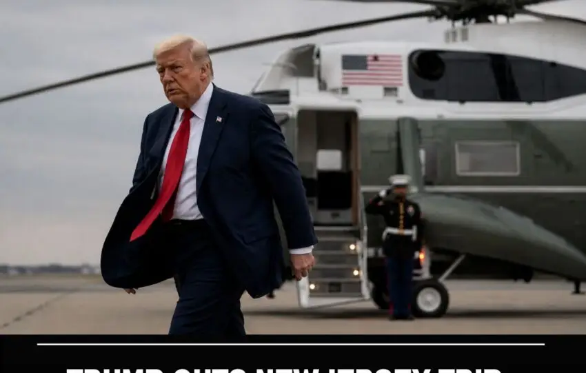 Trump Cuts New Jersey Trip Short, Rushes Back Amid Iran Strike Deliberation