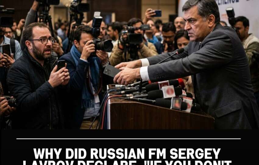 Why Did Russian FM Sergey Lavrov Declare, “If You Don’t Surrender Your Phone, They Will Take Out a Gun” During a Press Conference in Delhi?