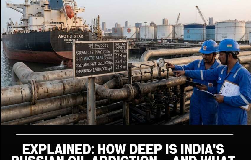 Explained: How Deep Is India’s Russian Oil Addiction — And What Happens to Daily Imports After May 16?