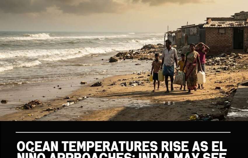 Ocean Temperatures Rise as El Niño Approaches; India May See Harsher Summers and Weaker Monsoons