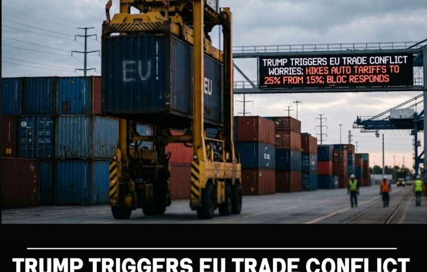 Trump Triggers EU Trade Conflict Worries; Hikes Auto Tariffs to 25% From 15%; Bloc Responds