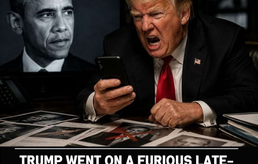 Trump Went on a Furious Late-Night Rampage — Attacking Obama With Fake Quotes and Debunked Conspiracy Theories