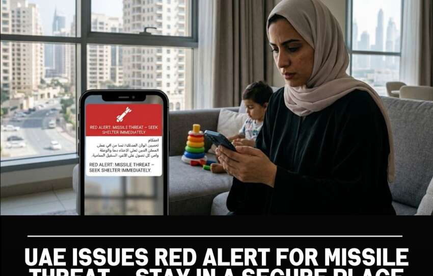 UAE Issues Red Alert for Missile Threat — Stay in a Secure Place