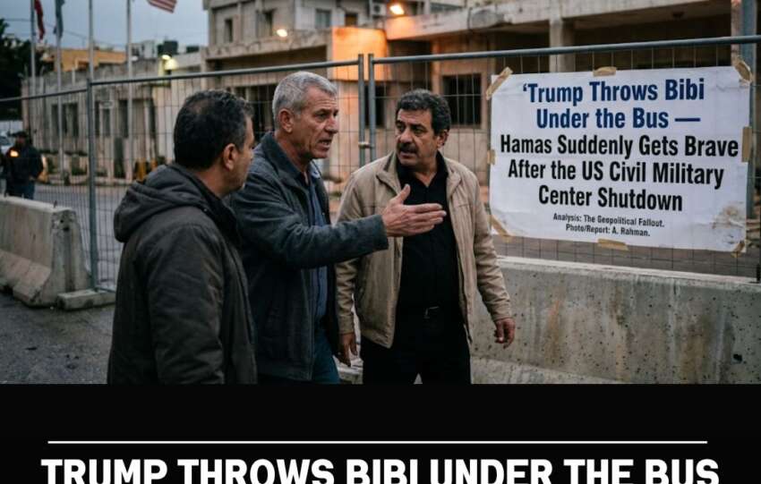 Trump Throws Bibi Under the Bus — Hamas Suddenly Gets Brave After the US Civil Military Center Shutdown