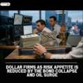 Dollar firms as risk appetite is reduced by the bond collapse and oil surge