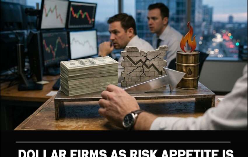 Dollar firms as risk appetite is reduced by the bond collapse and oil surge