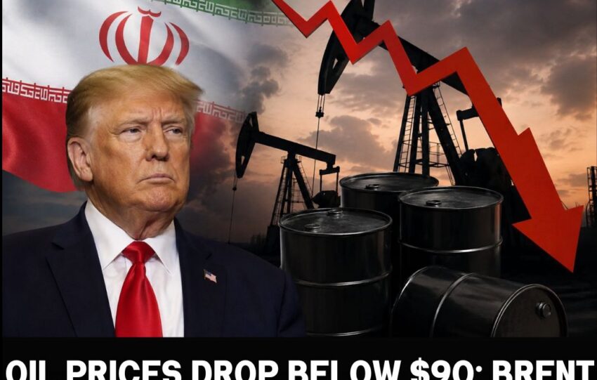 Oil Prices Drop Below $90: Brent and WTI Fall After Trump Announces Iran War Exit