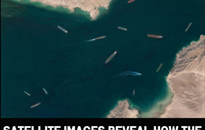 Satellite Images Reveal How the US Is Using Iran’s Own Oil-Smuggling Tactics Near Hormuz
