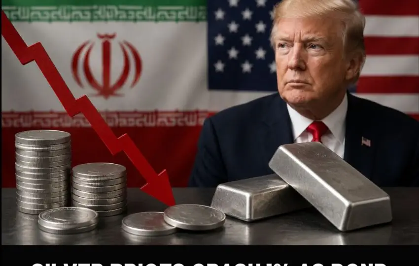 Silver Prices Crash 1% as Bond Yields Surge and Fed Rate Hike Fears Return Despite Ceasefire