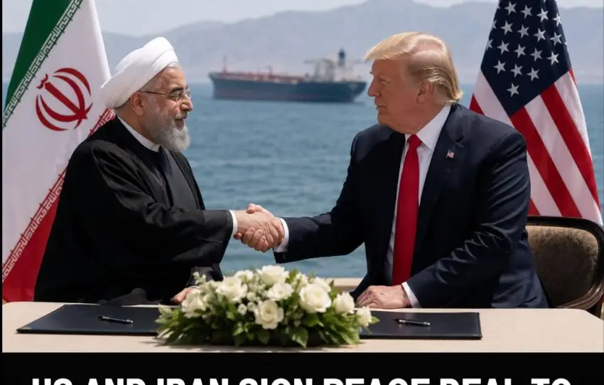 US and Iran Sign Peace Deal to Reopen Strait of Hormuz Oil Drops 4%