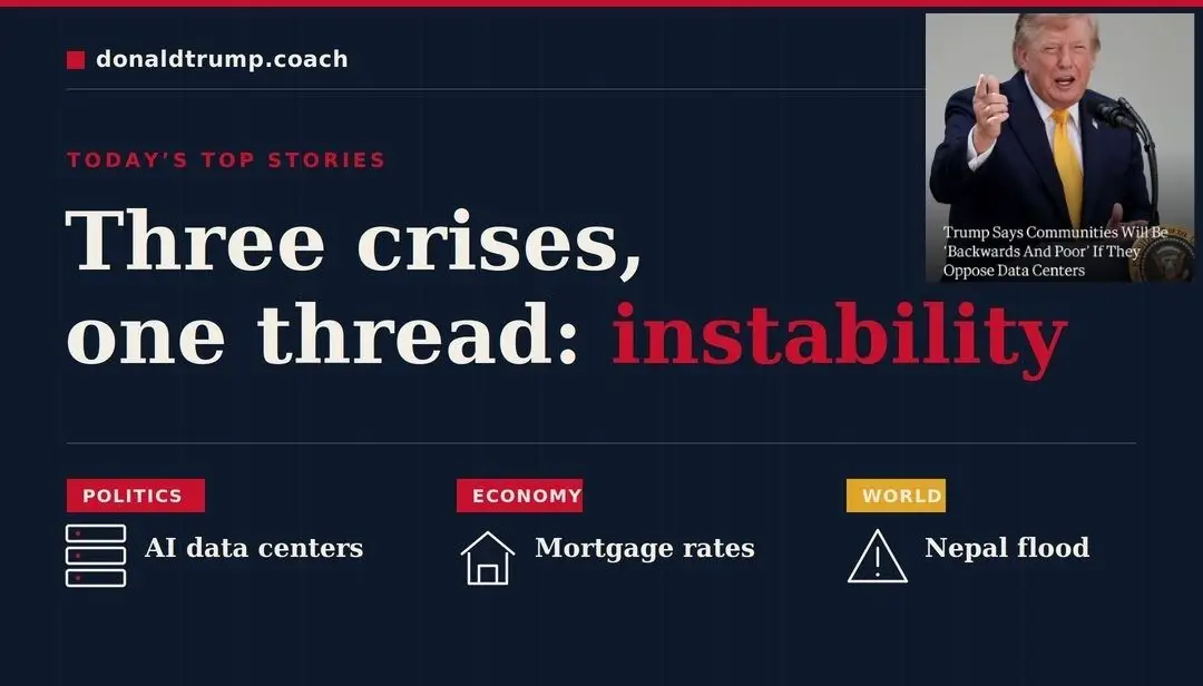 Trump data centers backwards and poor